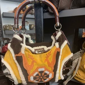 💥💥Rare💥💥Gucci Indy and Merinos Sheepskin bag